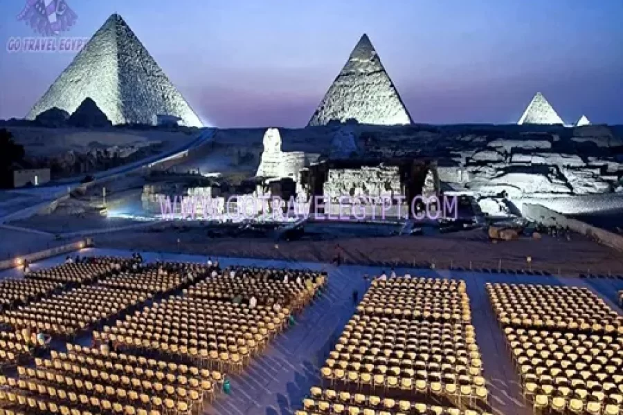 Sound and light show at Giza Pyramids